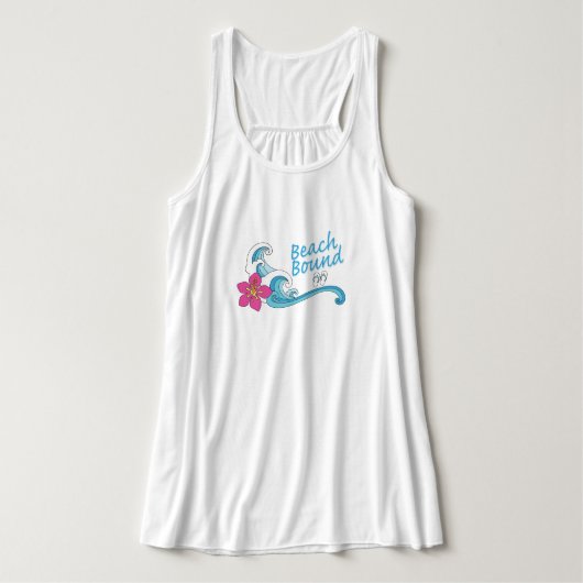 Strandgebundene Frauenrutsche oben Tank Top (Design Vorderseite)