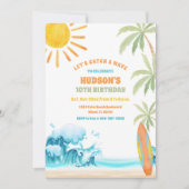 Strandgeburtstagseinladung Einladung (Vorderseite)