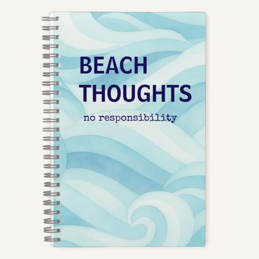 Strandgedanken Journal | Strandvibes Notizblock (Vorderseite)