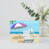 Strandgesegnete Postkarte (Stehend Vorderseite)