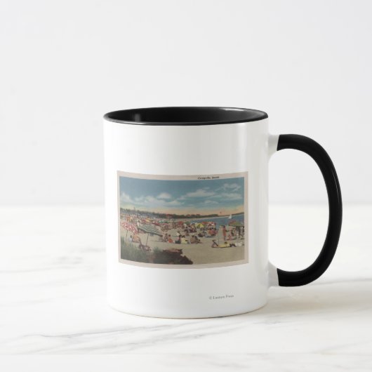 Strandgeszene Tasse (Rechts)