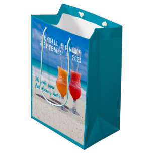Strandgetränke Hochzeit Begrüßung / Gefälligkeitss Mittlere Geschenktüte