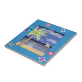 Strandgezeichnete Tile Fliese (Seite)