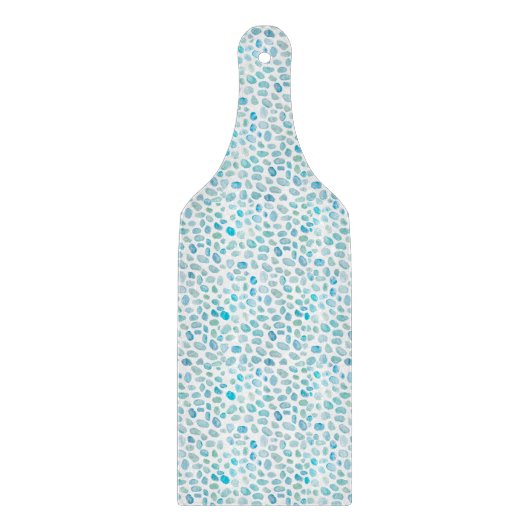 Strandglas-Strand-Kiesel Schneidebrett (Vorderseite)