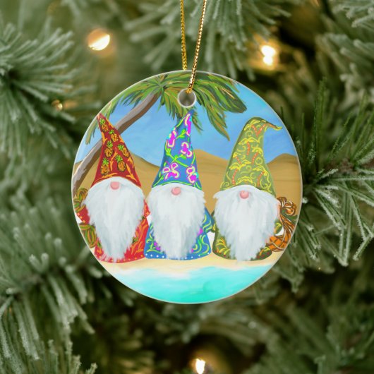 STRANDGNOMEN KERAMIK ORNAMENT (Baum)