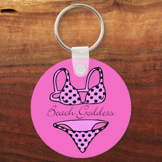 Strandgöttin Schlüsselanhänger (Vorderseite)