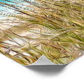 Strandgras bemalt Foto Poster (Ecke)