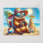 Strandgrundstück Feiertagspostkarte (Vorderseite)