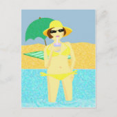 Strandgruß Postkarte (Vorderseite)