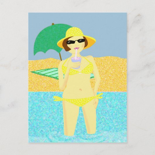 Strandgruß Postkarte (Vorderseite)