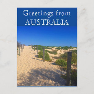 Strandgrüße australia postkarte