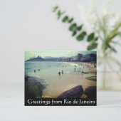 Strandgrüße von Copacabana Postkarte (Stehend Vorderseite)