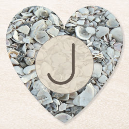 Strandgut-Schalen-Monogramm-Look Untersetzer