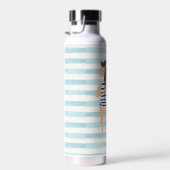 Strandhair Keine Sorge beim Schwimmen Illustration Trinkflasche (Rechts)