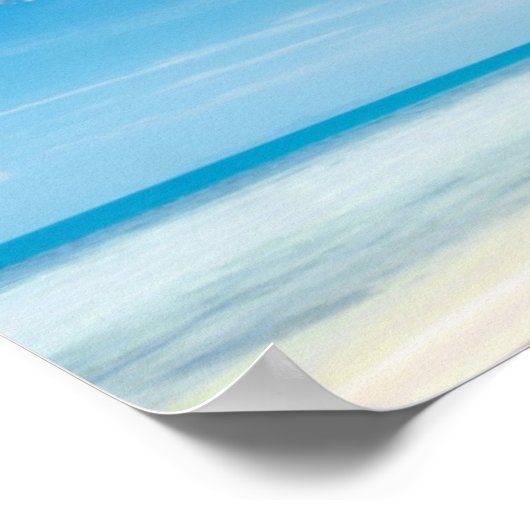 Strandhammackpalmenposter Poster (Ecke)