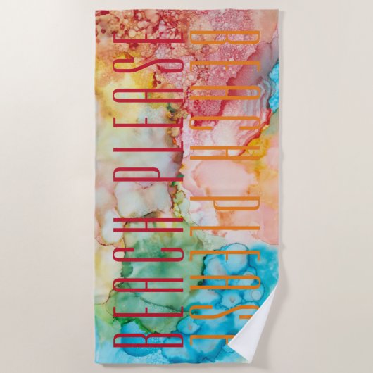 Strandhandtuch farbenfroh Sunbury (Vorderseite)