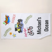 Strandhandtuch Hero Fahrrad Flugzeug (Vorderseite)