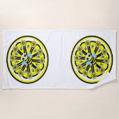 Strandhandtuch Hummel Lemon Sommer (Vorderseite)