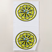 Strandhandtuch Hummel Lemon Sommer (Vorderseite)