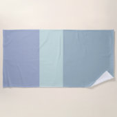 Strandhandtuch in Grau Blau und Grün Streifen (Vorderseite)
