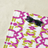 Strandhandtuch, klassisches Multicolor-Stoffmuster Strandtuch (Beispiel)