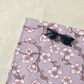 Strandhandtuch mit Blumenmuster - Personalisierter (Beispiel)