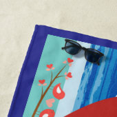 Strandhandtuch mit Liebe Cupid Landschaft (Beispiel)