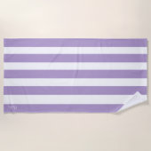 Strandhandtuch mit Monogramm-Namen (Vorderseite)