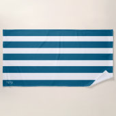 Strandhandtuch mit Monogramm-Namen (Vorderseite)