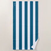 Strandhandtuch mit Monogramm-Namen (Vorderseite)