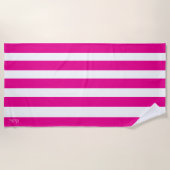 Strandhandtuch mit Monogramm-Namen (Vorderseite)