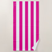 Strandhandtuch mit Monogramm-Namen (Vorderseite)