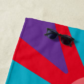 Strandhandtuch - Rosa, gelb und sonnig (Beispiel)