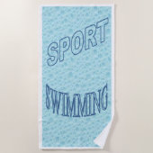 Strandhandtuch SPORT SWIMMING (Vorderseite)