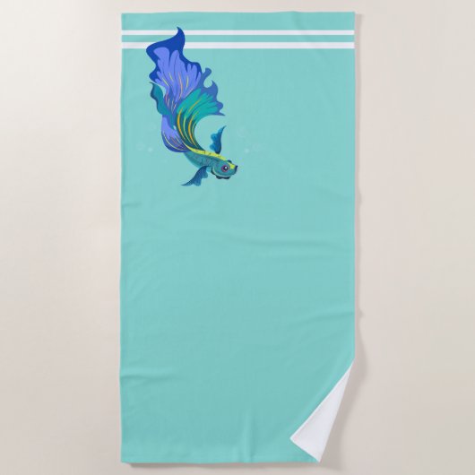 Strandhandtuch-tropischer Fisch Strandtuch (Vorderseite)