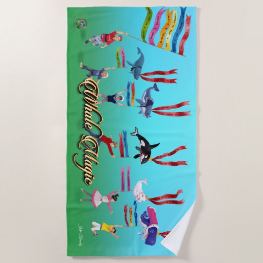 Strandhandtuch Whale Magic Whale Parade! (Vorderseite)