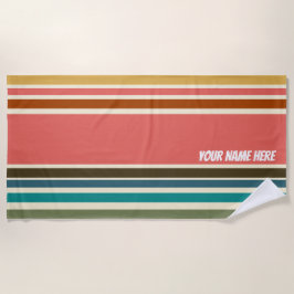 Strandhandtuchkoralle Stripe Miami Sherbet Collect Strandtuch