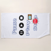 Strandhandtuchspiel Pause halten Strandtuch (Vorderseite)