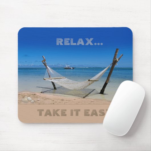Strandhaube (anpassbar) mousepad (Mit Mouse)