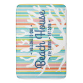 Strandhauer Korallen Bath Mat Badematte (Vorderseite Vertikal)