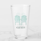 Strandhaus Adirondack Stühle Aqua ID623 Glas (Rückseite)