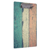 Strandhaus aus gestrichenem Holz aquamarin rosa Cr Klemmbrett (Rechts)