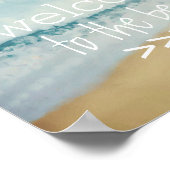 Strandhaus Begrüßungsmauerkunst Poster (Ecke)