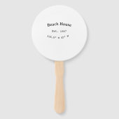 Strandhaus. Datum Jahr benutzerdefinierte Koordina Fächer (Rückseite)