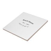 Strandhaus. Datum Jahr benutzerdefinierte Koordina Fliese (Seite)