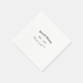 Strandhaus. Datum Jahr benutzerdefinierte Koordina Serviette (Ecke)