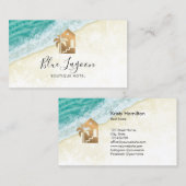 Strandhaus Ferienvermietung Bed and Breakfast Palm Visitenkarte (Vorne/Hinten)