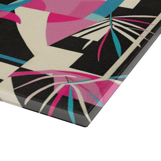 Strandhaus im Miami-Stil Schneidebrett (Ecke)