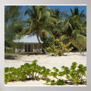 Strandhaus Kaimaninseln Poster