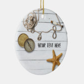 Strandhaus Keramik-Verzierung Keramik Ornament (Rechts)